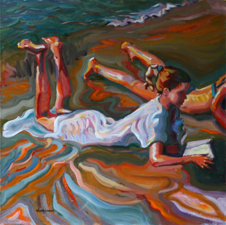 Katie & Norell at the Beach - R. Hankinson